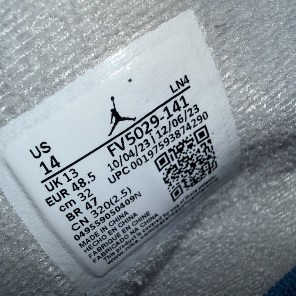 Nike Air Jordan 4 Retro Shoe Military Industrial Blue FV5029-141 Men's Size 14 - Picture 7 of 10